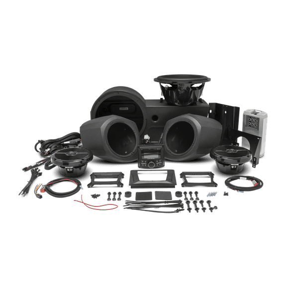 400 watt stereo, front lower speaker, and subwoofer kit for select Polaris GENERAL® models