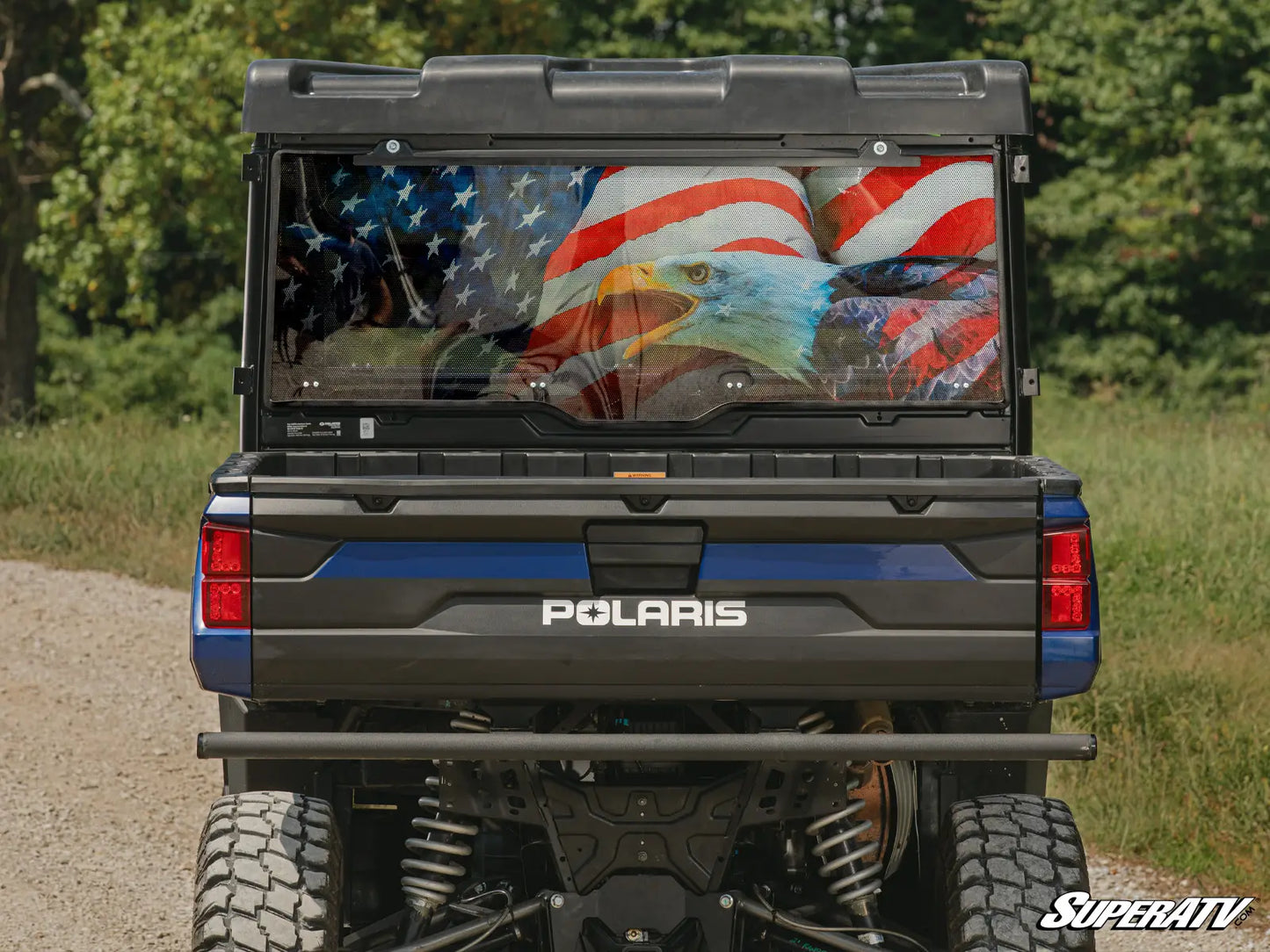 POLARIS RANGER XP 1000 PRINTED REAR WINDSHIELD