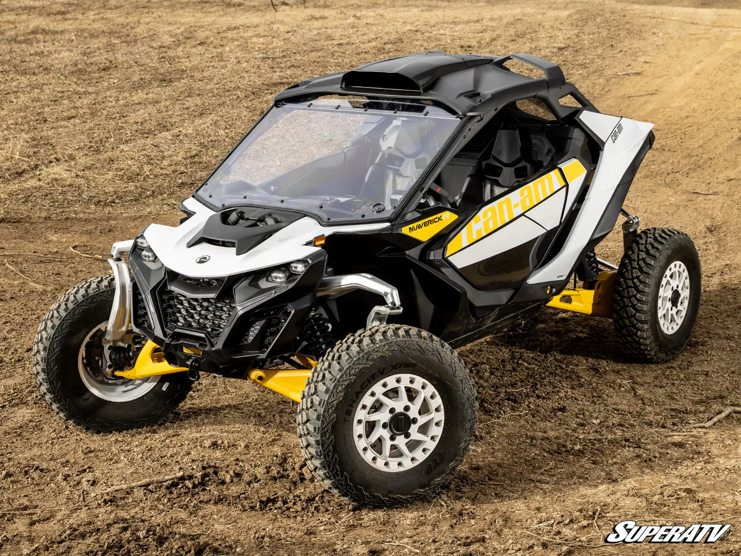 CAN-AM MAVERICK R SCRATCH-RESISTANT FULL WINDSHIELD