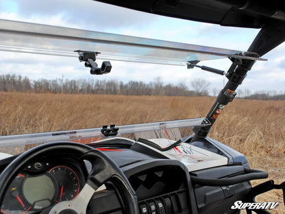 CAN-AM MAVERICK SCRATCH RESISTANT FLIP WINDSHIELD