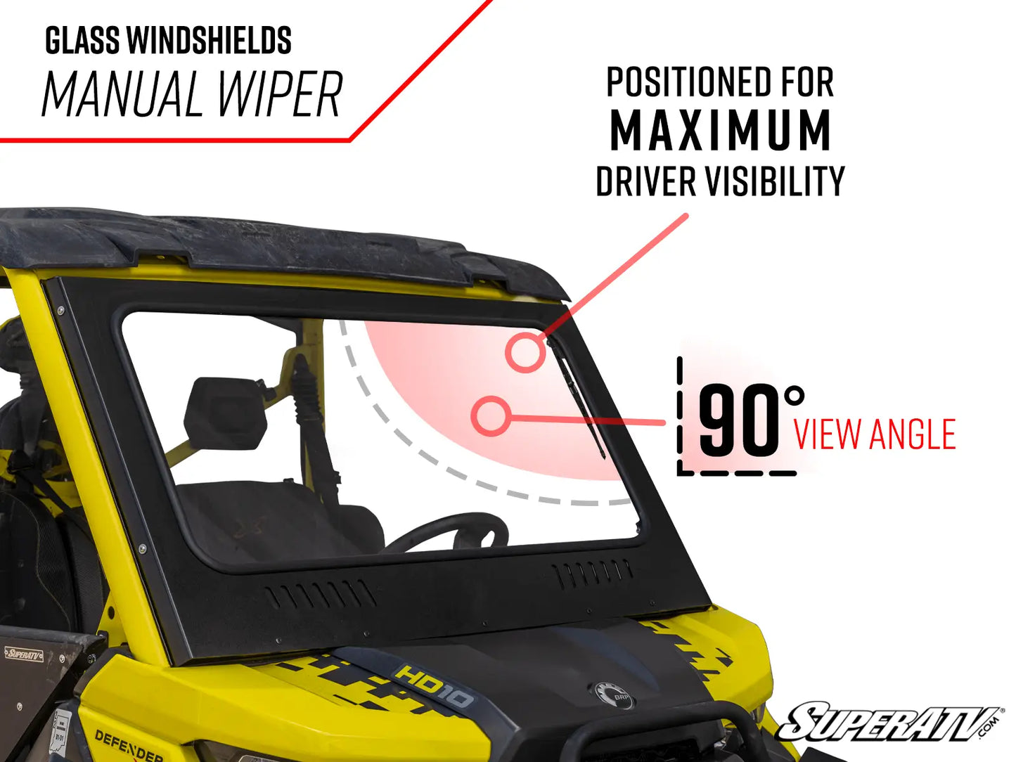 CAN-AM DEFENDER GLASS WINDSHIELD