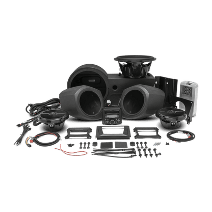 400 watt stereo, front lower speaker, and subwoofer kit for select Polaris GENERAL® models
