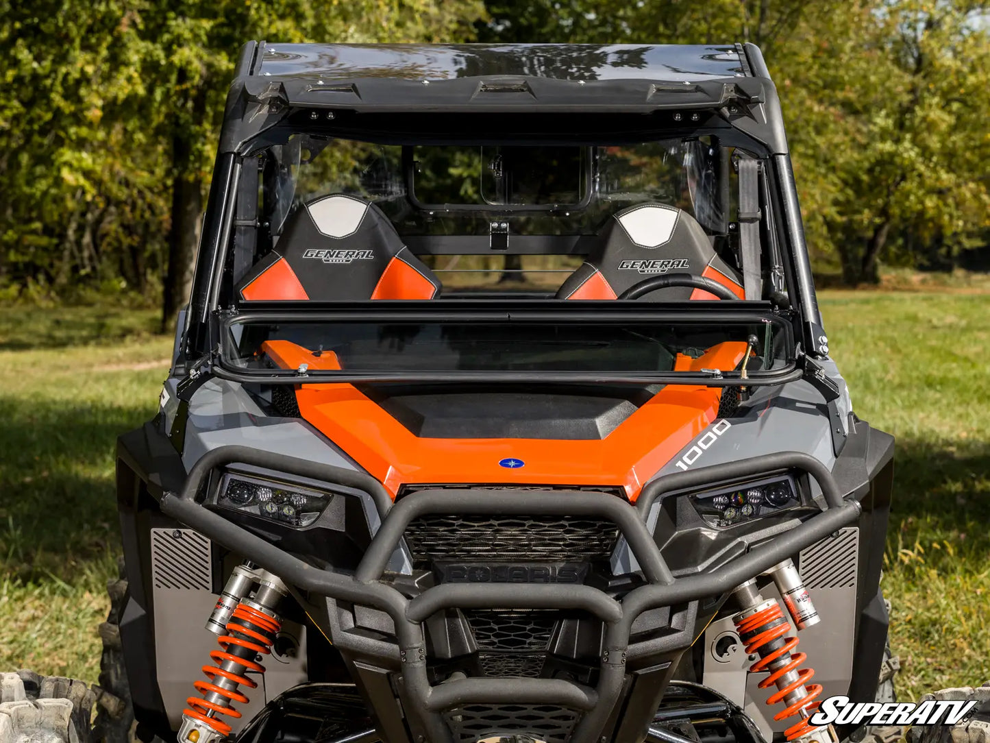 POLARIS GENERAL 1000 FLIP-DOWN GLASS WINDSHIELD