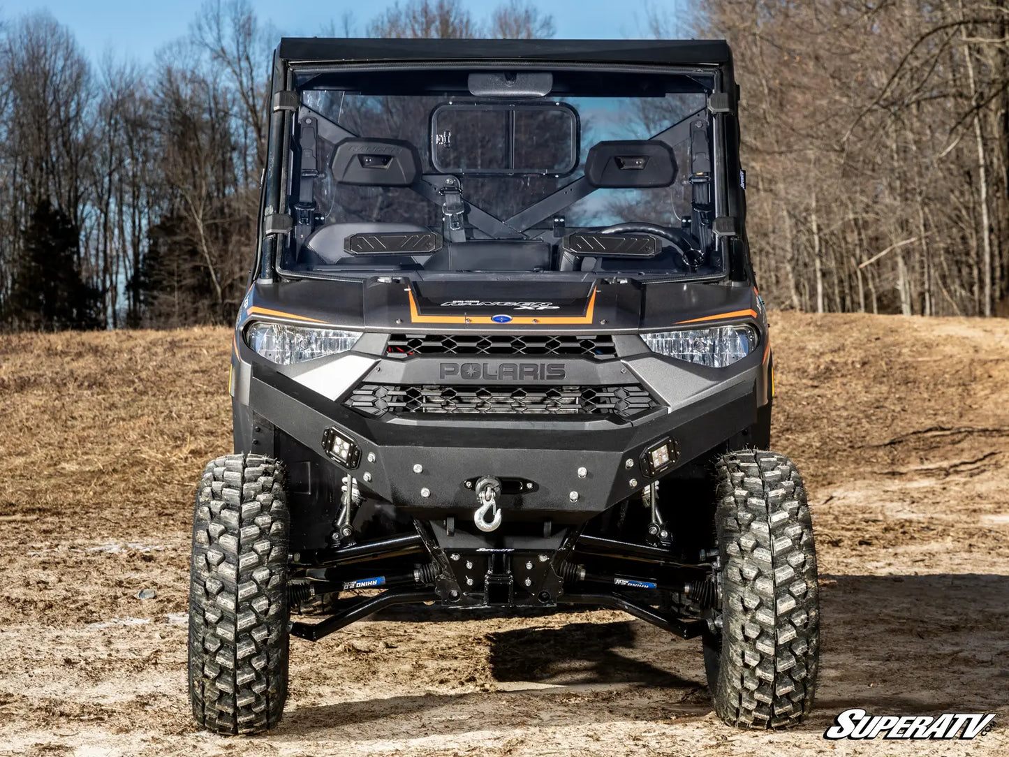 POLARIS RANGER 900 VENTED FULL WINDSHIELD—SCRATCH-RESISTANT