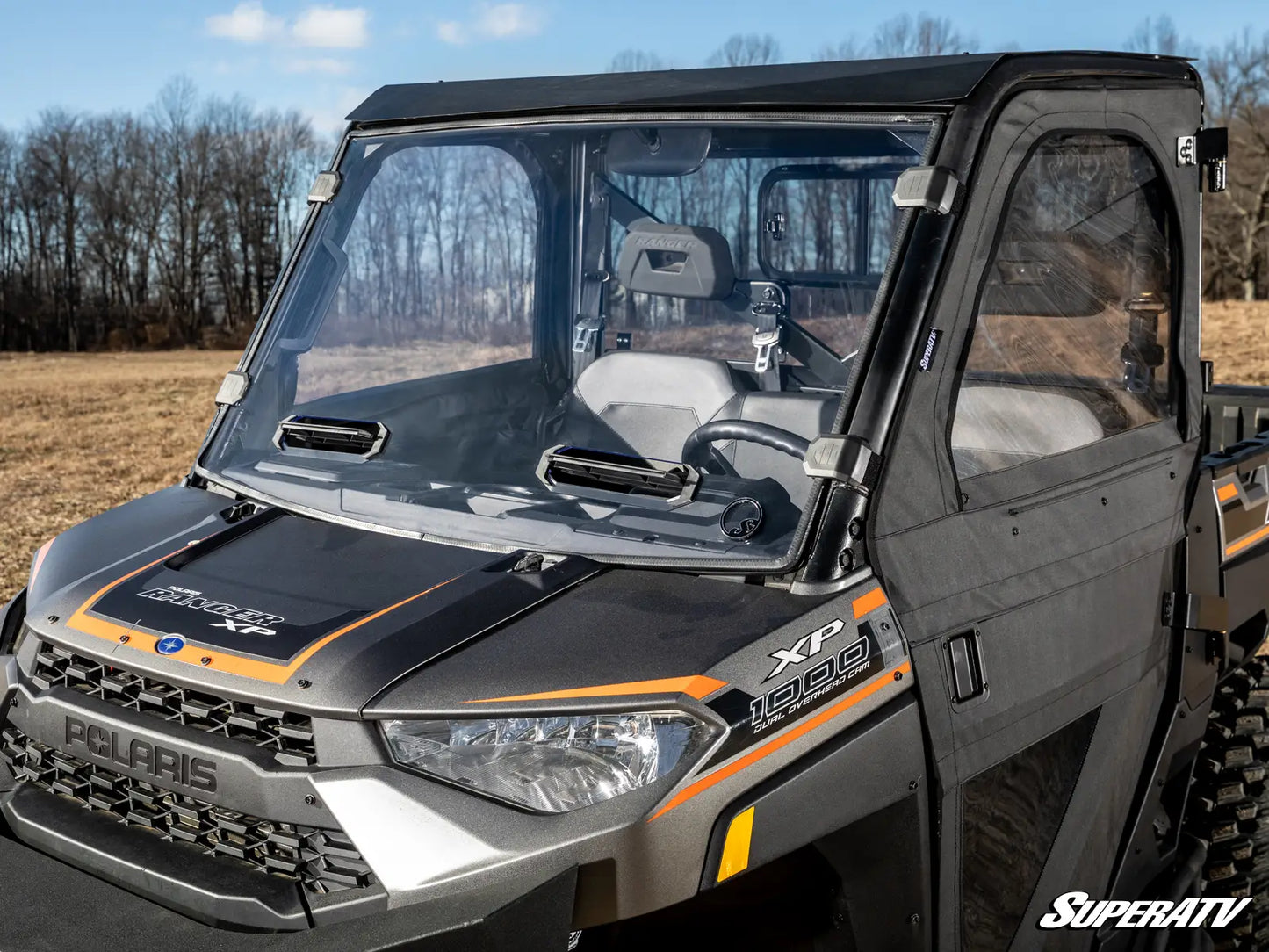 POLARIS RANGER XP 1000 SCRATCH-RESISTANT VENTED FULL WINDSHIELD