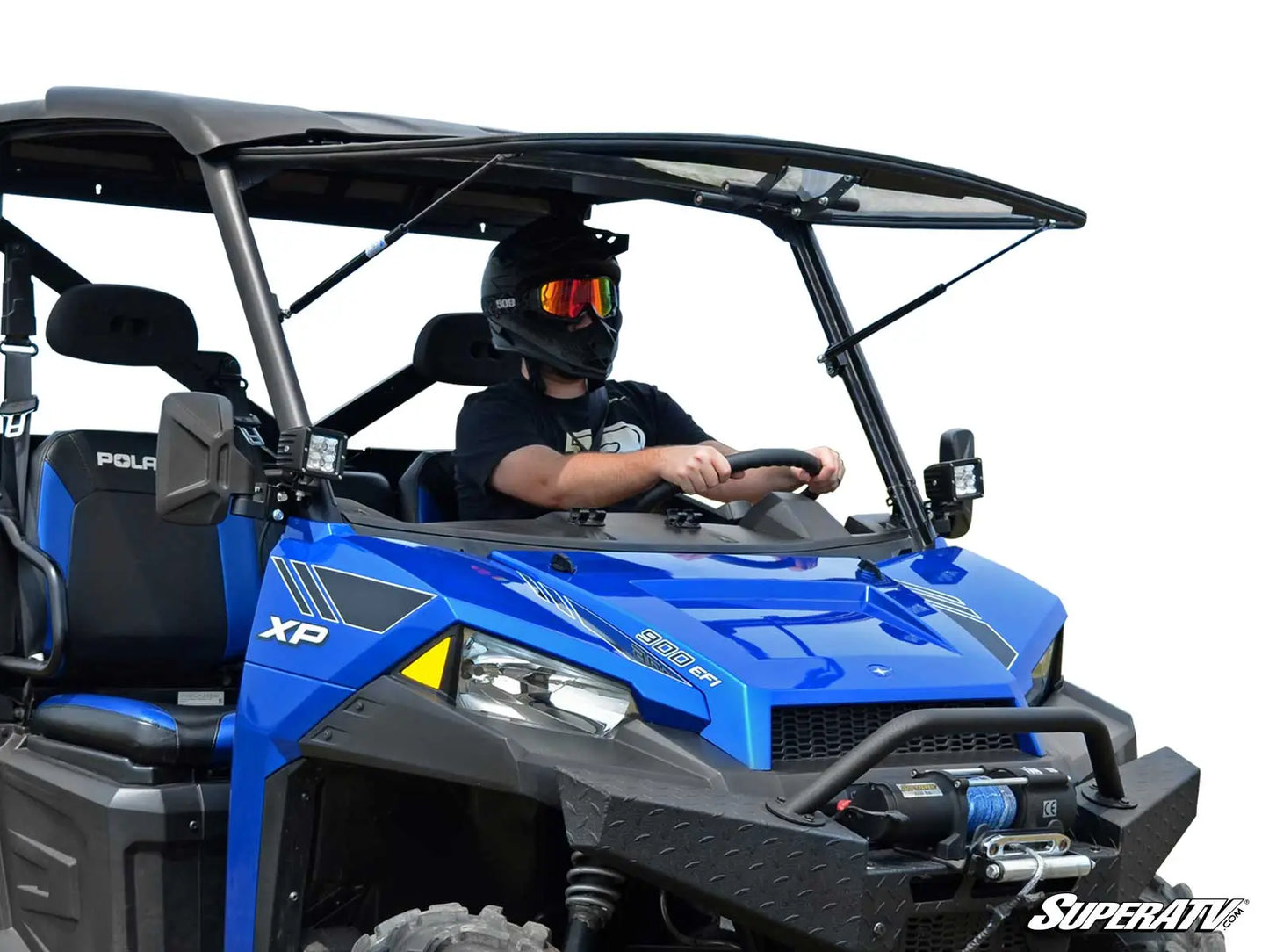 POLARIS RANGER XP 1000 SCRATCH RESISTANT FLIP WINDSHIELD