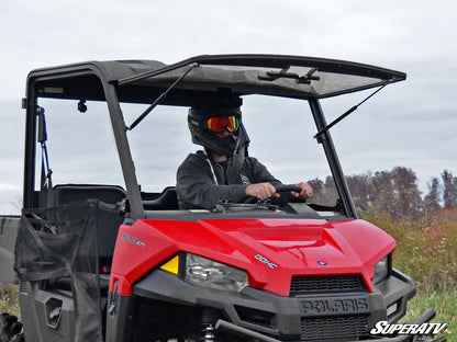 POLARIS RANGER MIDSIZE SCRATCH RESISTANT FLIP WINDSHIELD