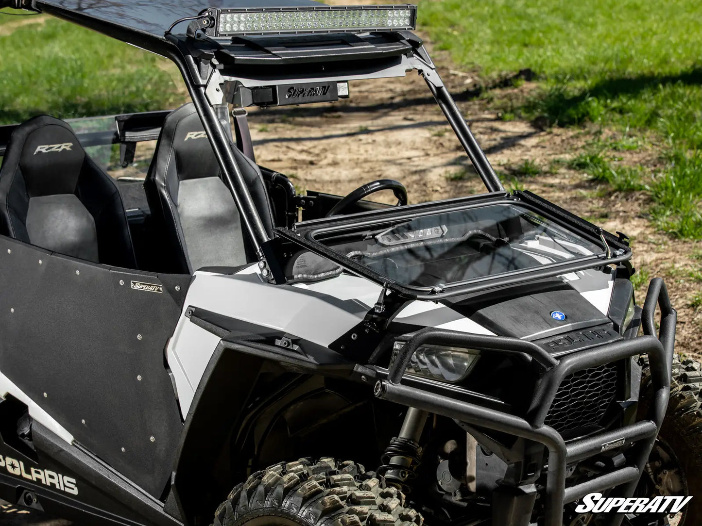 POLARIS RZR 900 FLIP DOWN GLASS WINDSHIELD