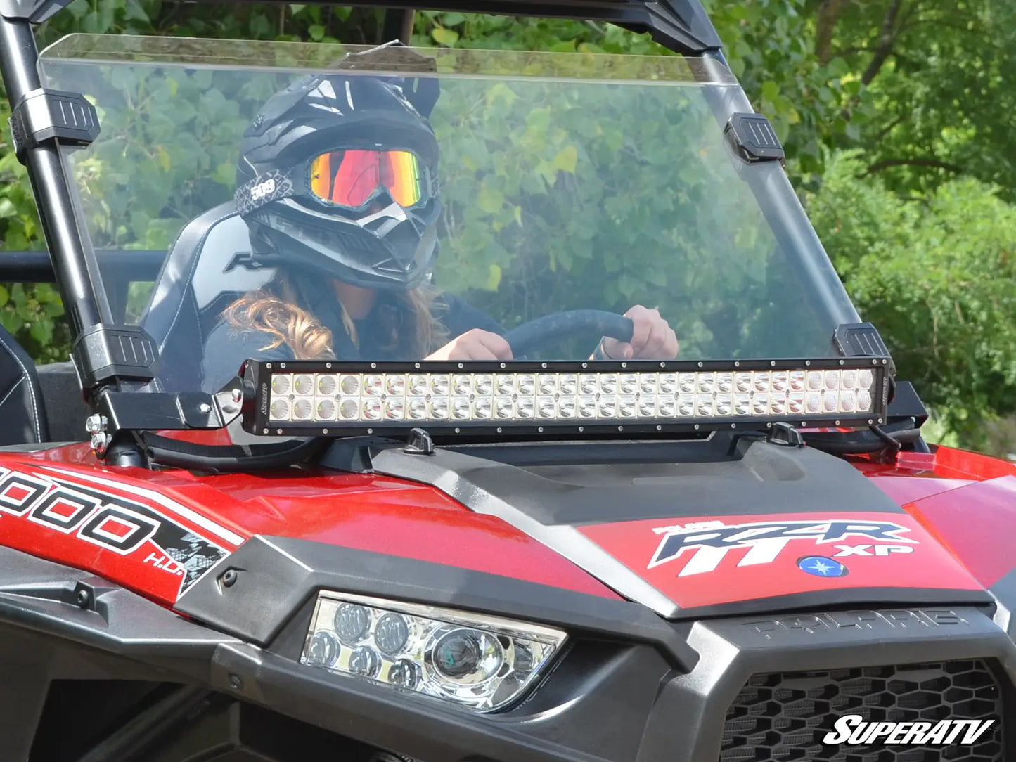 POLARIS RZR 30 LIGHT BAR MOUNTING BRACKET - FLUSH TO HOOD