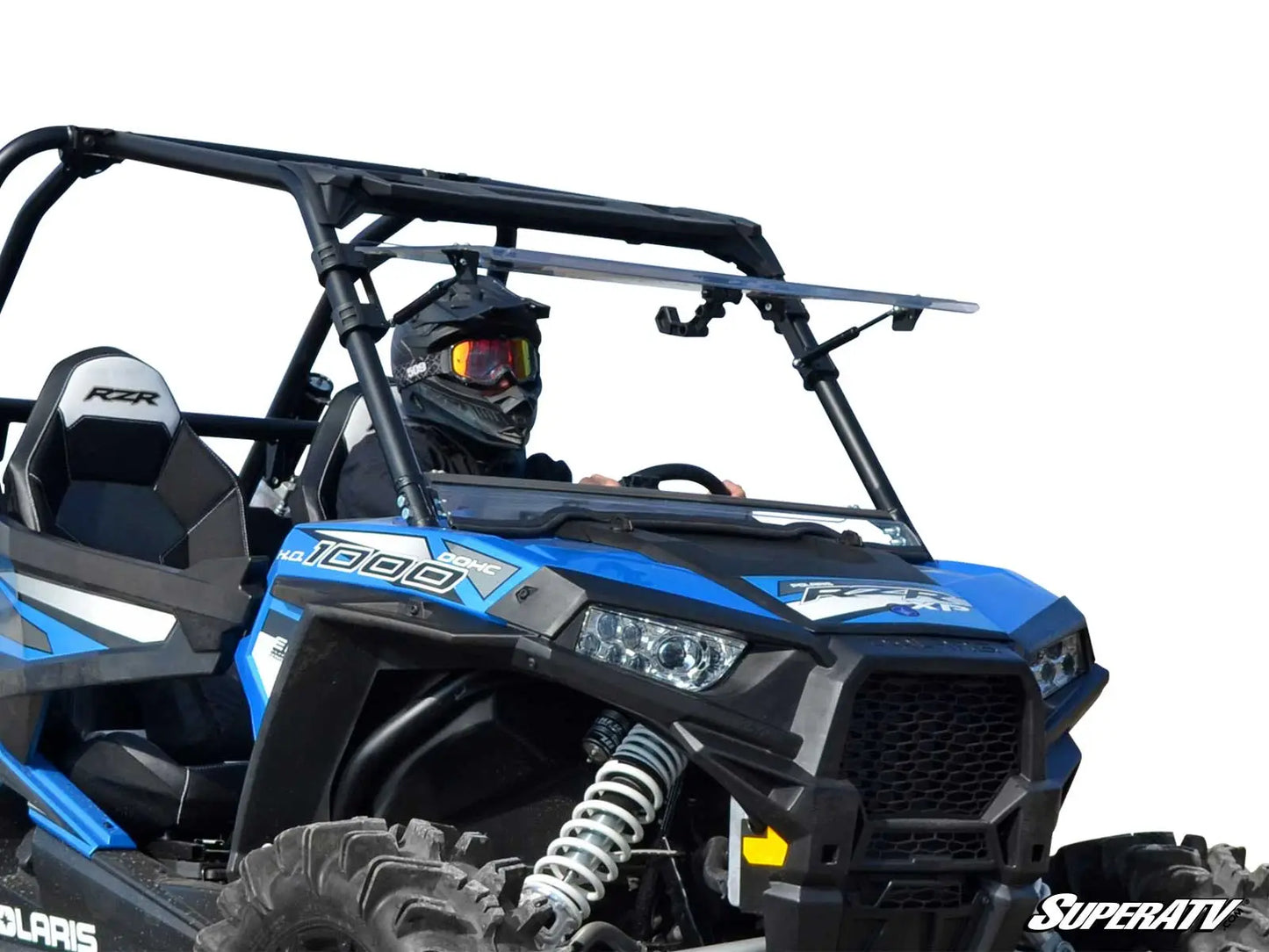 POLARIS RZR XP TURBO SCRATCH RESISTANT FLIP WINDSHIELD