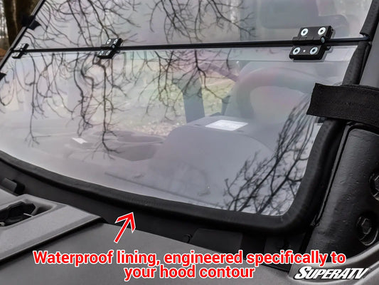 POLARIS RANGER XP KINETIC SCRATCH RESISTANT FLIP DOWN WINDSHIELD