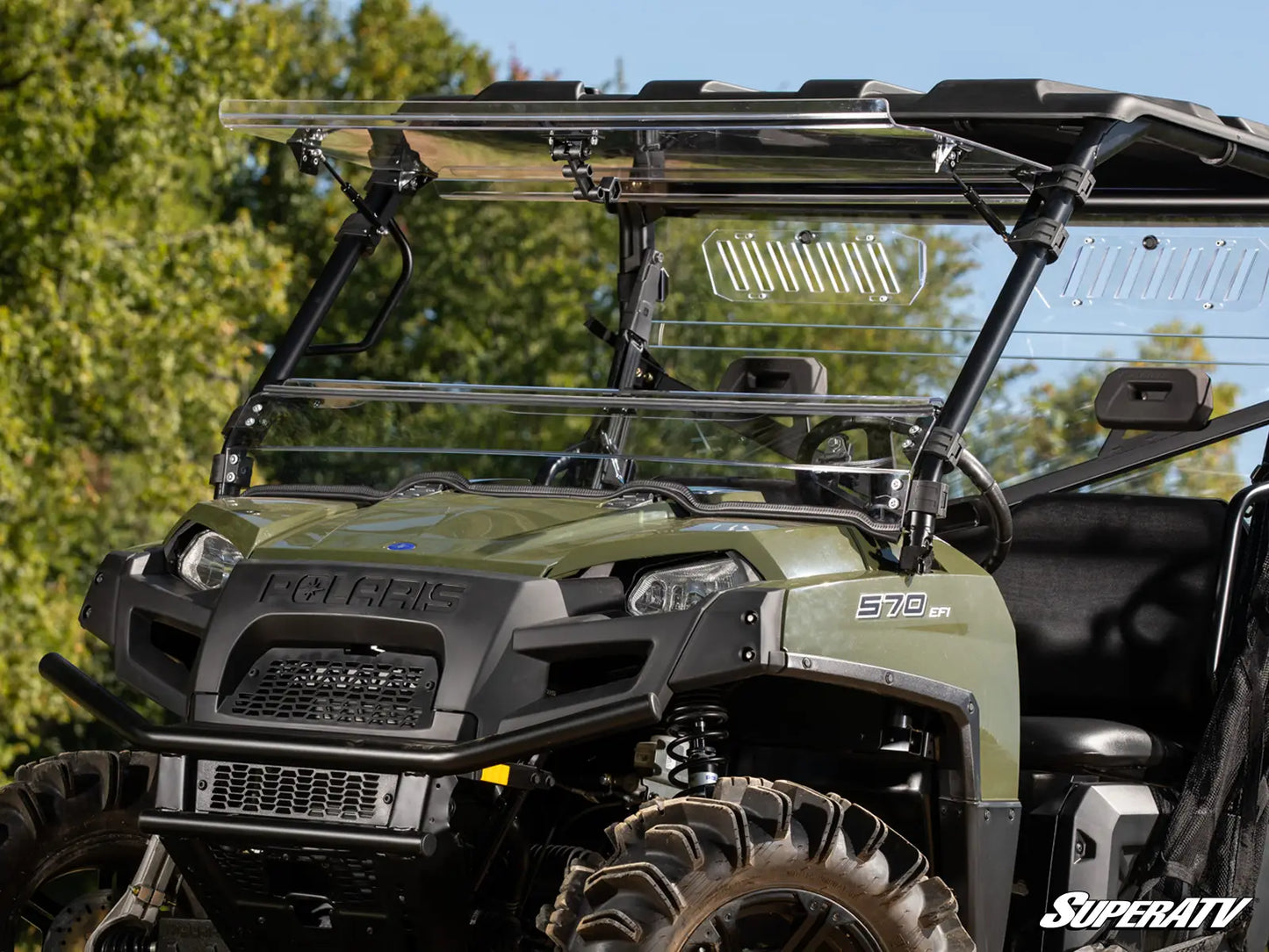 POLARIS RANGER 900 DIESEL SCRATCH RESISTANT FLIP WINDSHIELD