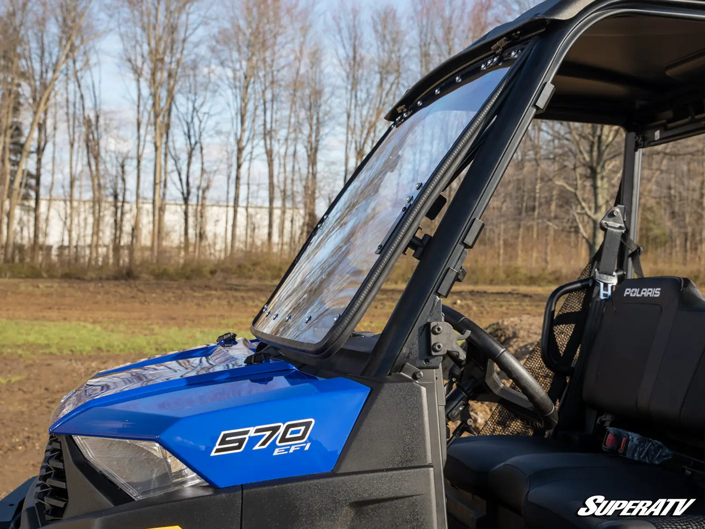 POLARIS RANGER SP 570 SCRATCH-RESISTANT FLIP WINDSHIELD