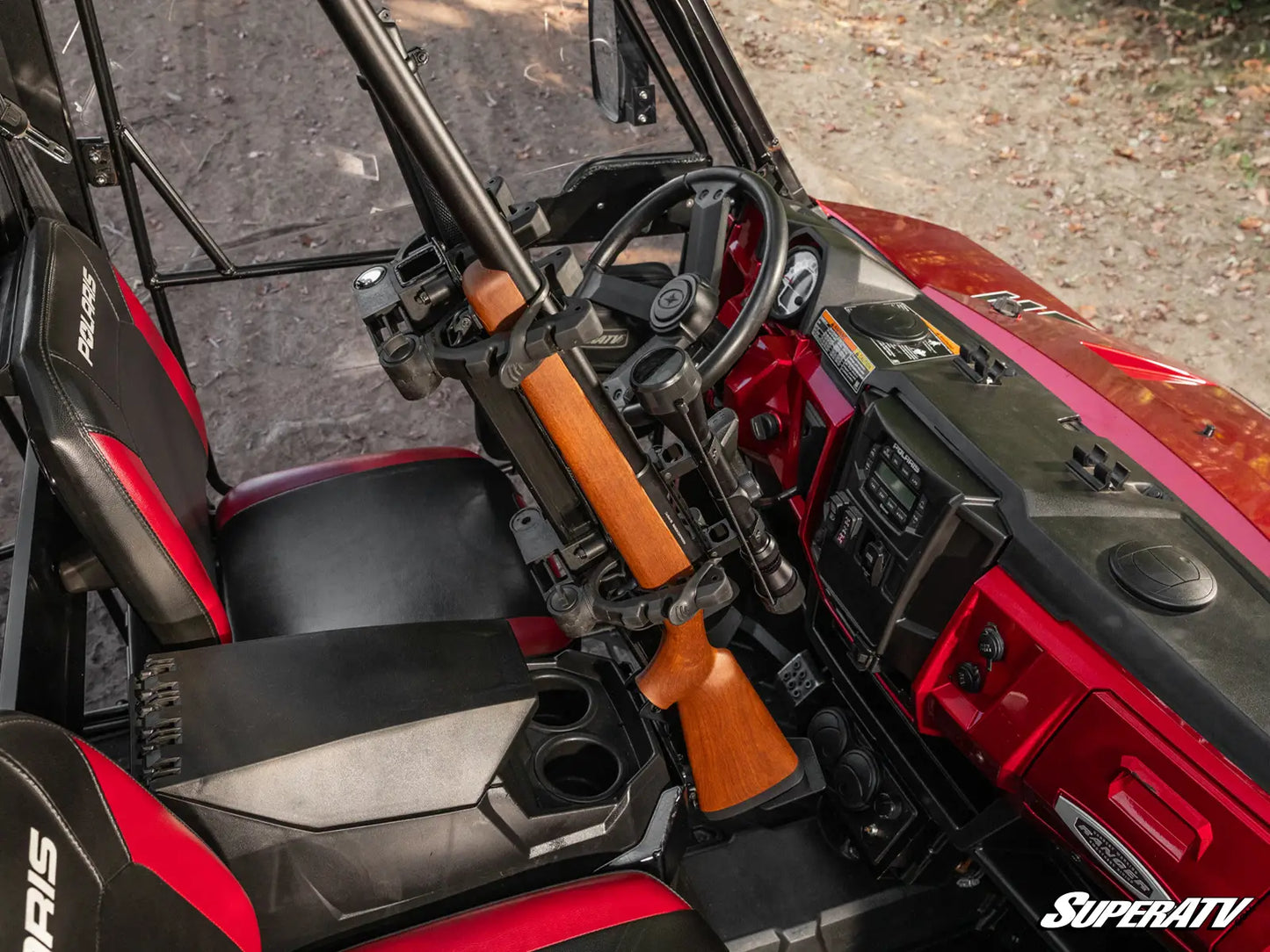 POLARIS RANGER XP 570 FLOOR-MOUNTED GUN HOLDER