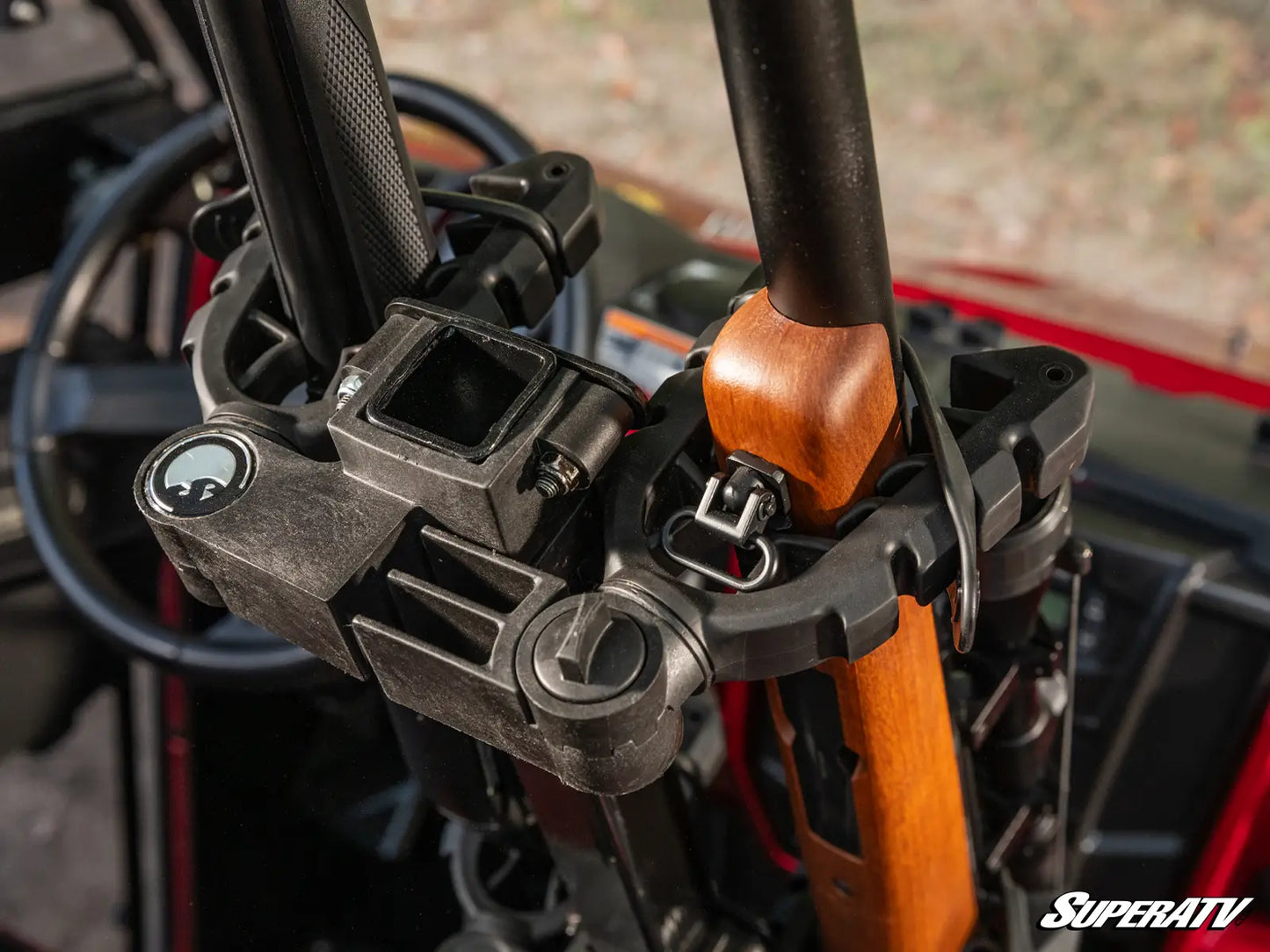 POLARIS RANGER XP 900 FLOOR-MOUNTED GUN HOLDER
