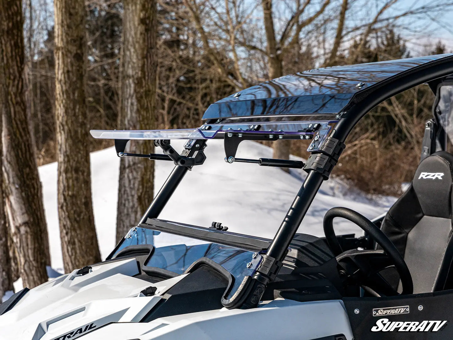 POLARIS RZR TRAIL S 1000 SCRATCH-RESISTANT FLIP WINDSHIELD