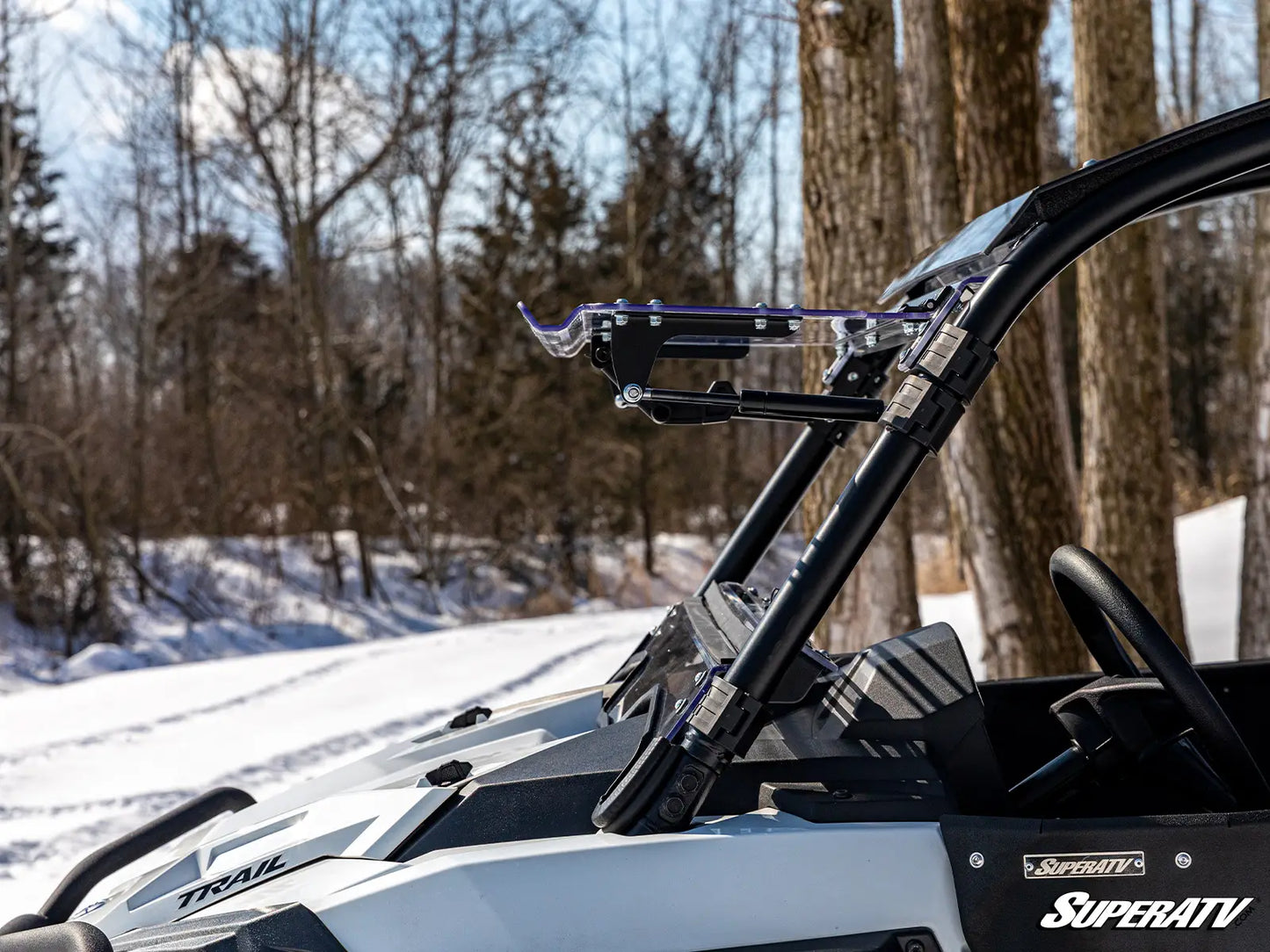POLARIS RZR TRAIL 900 SCRATCH-RESISTANT FLIP WINDSHIELD