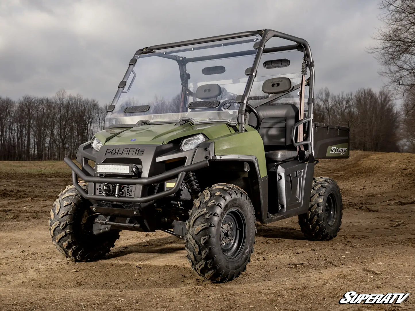 POLARIS RANGER 800 SCRATCH-RESISTANT VENTED FULL WINDSHIELD