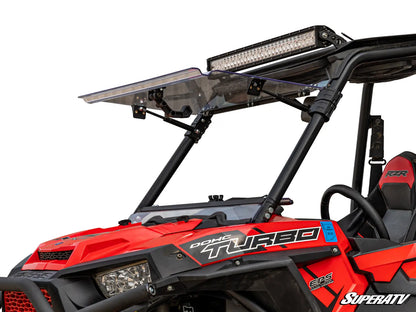 POLARIS RZR 900 SCRATCH RESISTANT FLIP WINDSHIELD