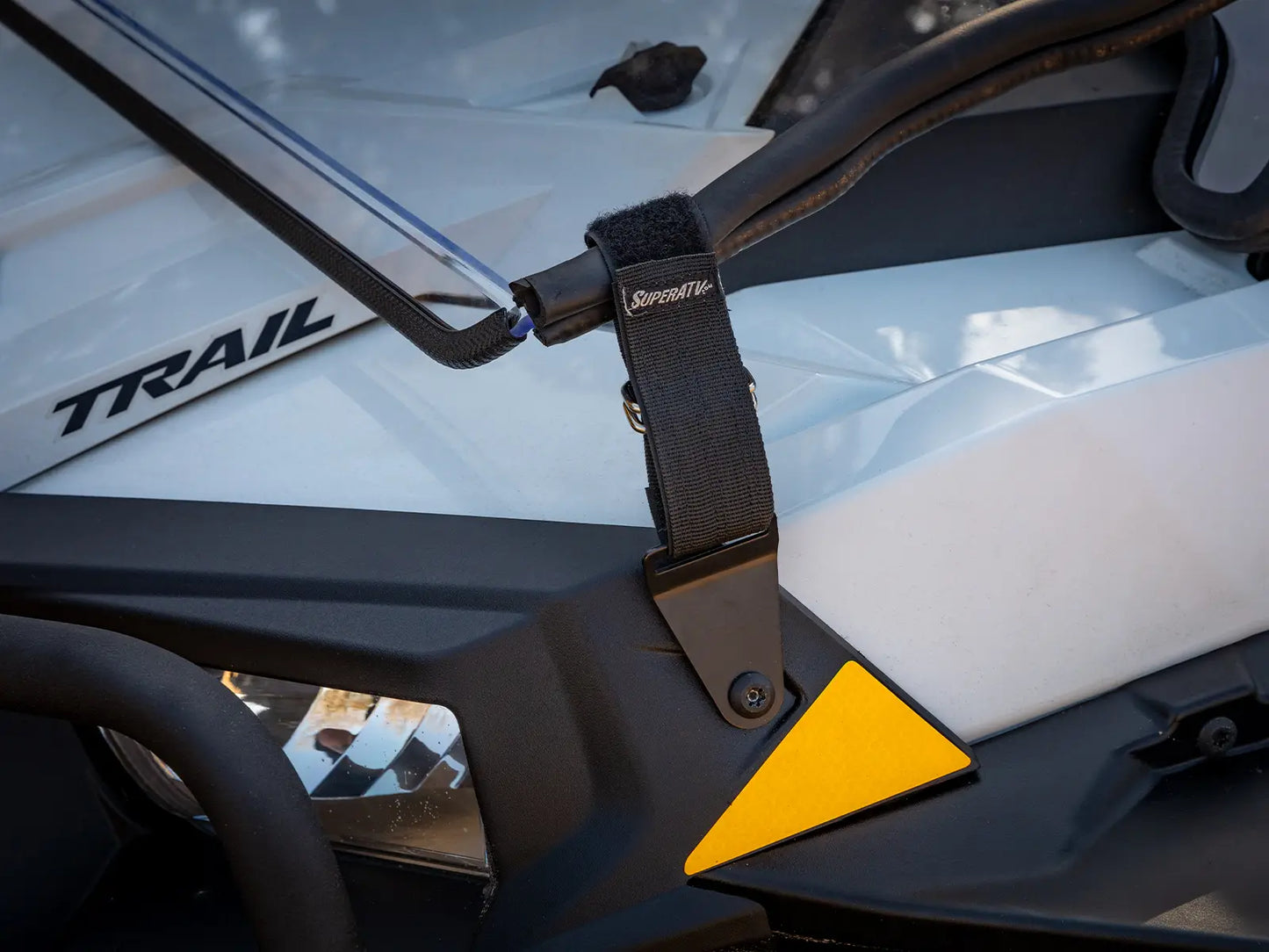 POLARIS RZR TRAIL S 1000 SCRATCH-RESISTANT FLIP DOWN WINDSHIELD