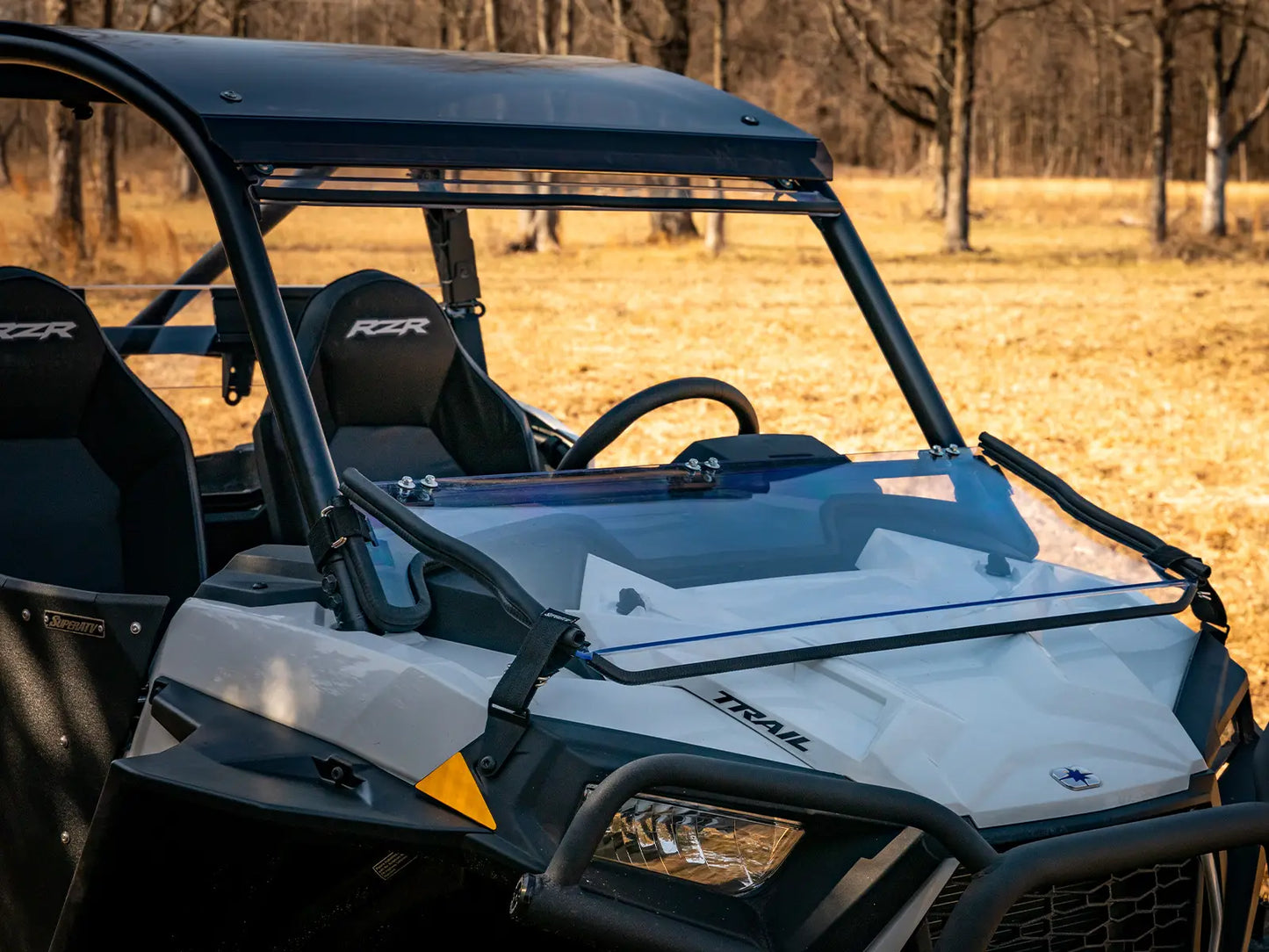 POLARIS RZR TRAIL 900 SCRATCH-RESISTANT FLIP DOWN WINDSHIELD