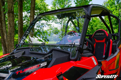 POLARIS RZR XP TURBO S SCRATCH RESISTANT FLIP DOWN WINDSHIELD