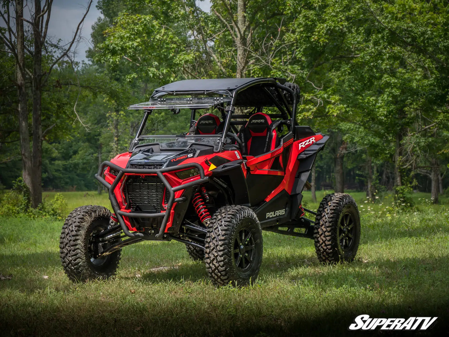 POLARIS RZR XP TURBO S SCRATCH RESISTANT FLIP WINDSHIELD