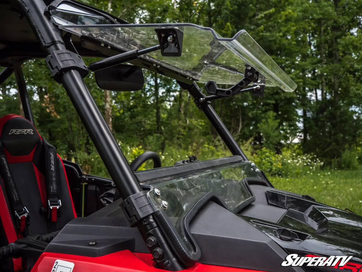 POLARIS RZR XP TURBO S SCRATCH RESISTANT FLIP WINDSHIELD