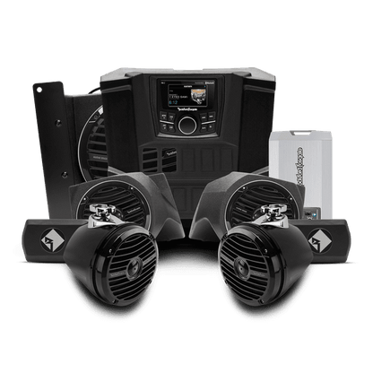 400 watt stereo, front lower speaker, rear speaker, and subwoofer kit for select Polaris RANGER® models (Gen-1)