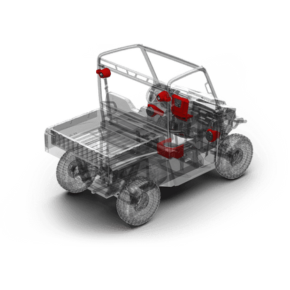 400 watt stereo, front lower speaker, rear speaker, and subwoofer kit for select Polaris RANGER® models (Gen-1)
