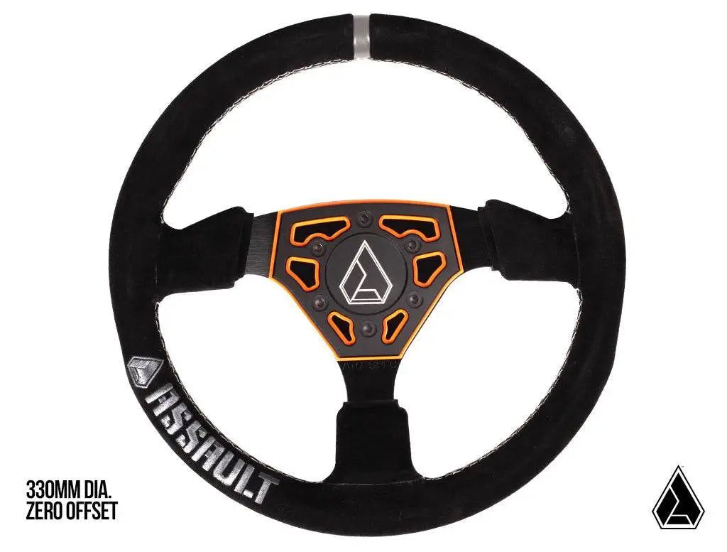 ASSAULT INDUSTRIES UNIVERSAL NAVIGATOR SUEDE UTV STEERING WHEEL