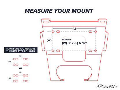 POLARIS RANGER XP 900 WINCH MOUNTING PLATE