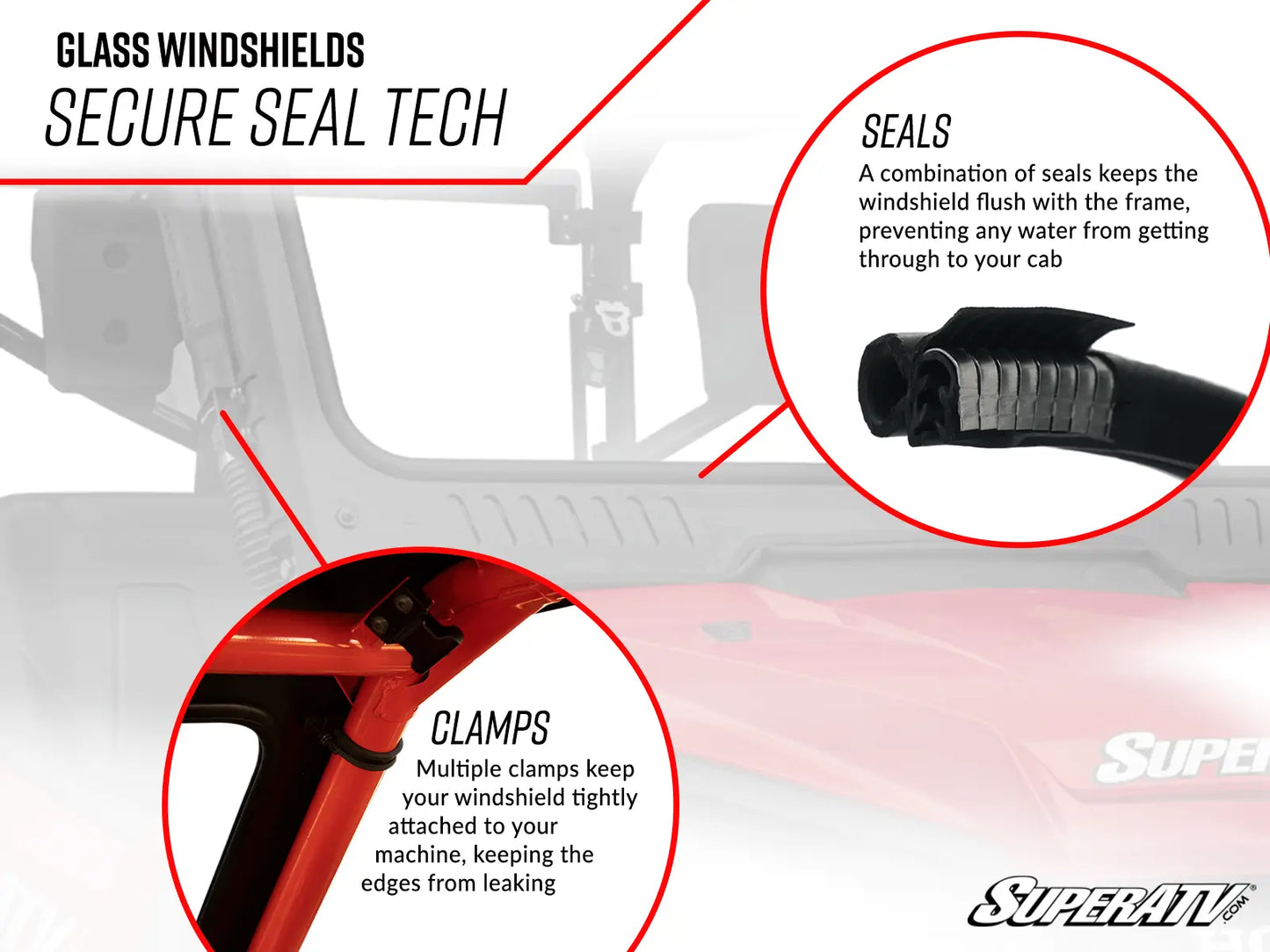 CAN-AM MAVERICK X3 GLASS WINDSHIELD